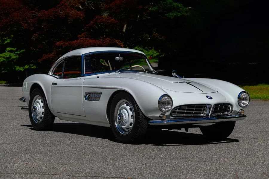 Roadster BMW 507 grise hardtop